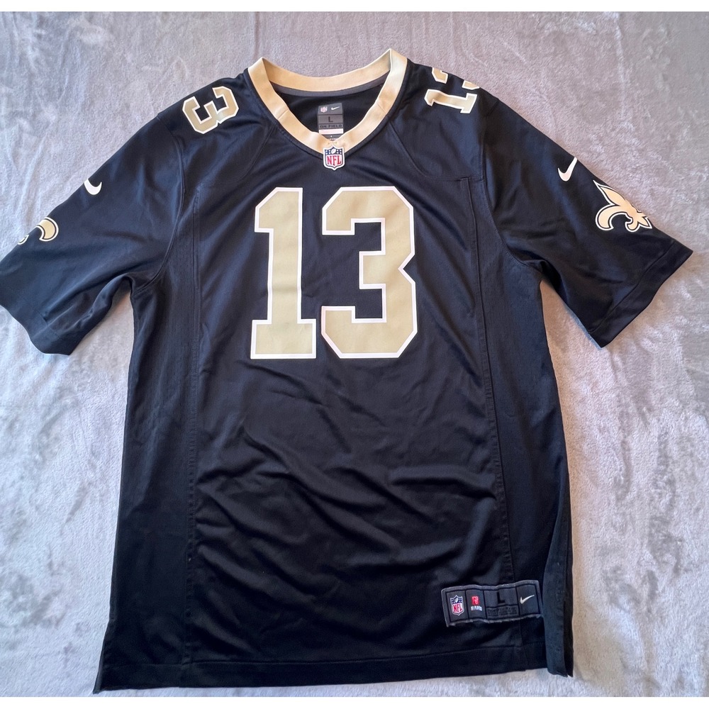 Nike Football Jersey Mens Large Black Michael Thomas 13 New Orleans Saints